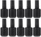 Lurrose Manicure Tools Professional Nail Polish Bottles 15ML: 10pcs Refillable Empty Nail Polish Dispenser Bottles Glass Bottle with Lid for Travel Salon Home Glass Containers