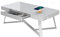 ATLASIO Couchtisch mit Bluetooth Lautsprechern & 2 Wireless Chargern, Wohnzimmertisch 120x60 cm mit smartem Touchpad, USB & AUX, Sideboard mit induktiven Ladestationen, weiß