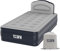 YAWN AIR Deluxe Self-Inflating Airbed with Custom Fitted Sheet Included - Single Size - Great Guest Bed, Camping Mattress - Built-in Pump & Headboard - Available in UK Single, Double & King