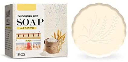 Reiswasser-Shampoo-Riegel, Reis-Shampoo-Riegel für Haarwachstum, Haarwuchs-Reiswasser-Shampoo Und Conditioner, Fester Shampoo-Riegel aus Fermentiertem Reiswasser , Schnelles Haarwachstum