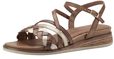 Tamaris Femme 1-1-28250-20 Sandale, Cognac Comb, 36 EU