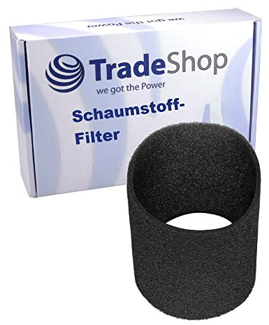 Trade-Shop - Filtro de espuma para aspiradora compatible con Einhell SMK 300/E, SS 1250 N, SS1250N, TC-VC 1812 S, TC-VC 1930 SA, TE-VC 1820