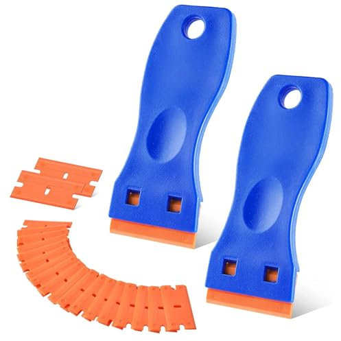 GNHG Rimuovi Silicone Raschietto Affilamine per Compasso Raschietto Vetroceramica Professionale - Il Tuo Raschietto affidabile per Cucina e casa - Raschietto Stabile 2 Pezzi