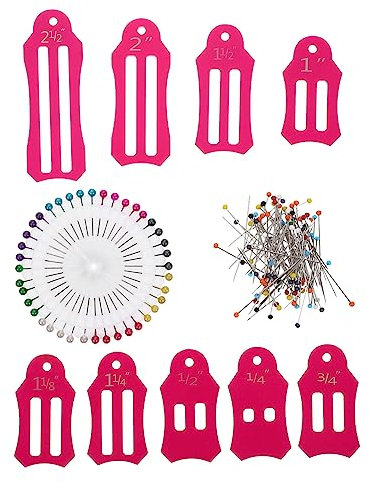 UKCOCO 4 Sätze Schneiderei-set Für Kleidung Schneidernadel-lineal-set Nähen Für Stoff Quilling-kit Gerader Kopfstift Perlennadel-set Zum Nähen Anstecknadel Hochzeit Schärpe Kunststoff