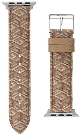 GUESS Ladies smartwatch Band Compatible with Apple Watch (38MM-40MM), Tan, Classic