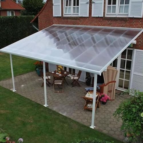 Láminas de Acrílico de Plástico Transparentes,Placas de Policarbonato Paneles para Tejado Resistente a los rayos UV,Marquesinas para Invernadero Terraza Cubierta de Jardín Exterior (0,8m x 2m)
