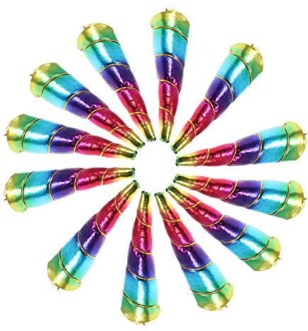 DOITOOL 12 Stk Einhornhörner Zum Basteln Party-stirnbänder Osterkopfschmuck Kopfbedeckungen Für Themenpartys Weihnachtsgeschenke Party Einhörner Hörner Buntes Haarband Kind Mädchen Suite