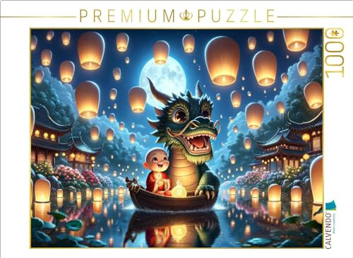 CALVENDO Puzzle Lichtermeer in nächtlichem Glanz | 1000 Teile Lege-Größe 64 x 48 cm Foto-Puzzle für glückliche Stunden