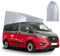Protection du Toit Relevable Remplacement pour Ford Transit Custom Campeur, Tente de Toit de Camping Car avec Protection Contre Les Intempéries pour Toit Escamotable