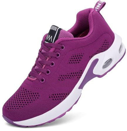 Qzeanxy Orthopädische Schuhe Damen Mesh Laufschuhe Turnschuhe Sportschuhe Sneaker Running Tennis Straßenlaufschuhe Dämpfung Leichtgewichts Atmungsaktiv Walkingschuhe Outdoor Jogging Fitness