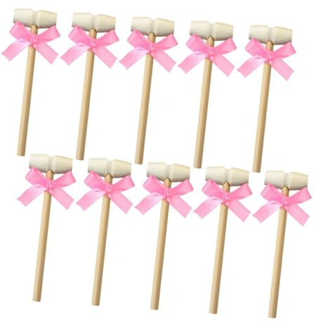 CIYODO Mini Martillos De Juguete 10 Piezas De Mazos De Madera Para Tartas Ideales Para El Entrenamiento Y Desarrollo De Las Manos De Niños Y Niñas