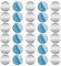 ZYFC 30 Pcs Metal Discs, Premium Iron Plates for Magnets, Mobile Phone Metal Plate for Magnetic Holder, Easy to Install, DIY (25mm)