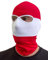 No Face No Name Sturmhaube in Rot Weiß gestreift I Balaclava Maske Unisex Einheitsgröße I Ultras Hooligans Fußball Ski Motorrad