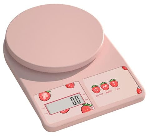 Tomedeks Bilancia Digitale da Cucina,Sensore ad Alta Precisione,Elettronica LED Tasto Tara Casa Pesa da 0.1 Gr A 3 KG,Funzione Tara,Ideale per Cucina e Pasticceria