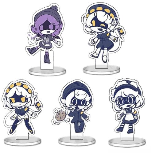 5 Murders Cyn N V J Acrylic Stand Cartoon Figur Uzi J N Cyn Cosplay Accessories Niedlich Murders Cyn N V J Desktop Dekorationen, 5cm