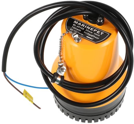 KOMBIUDA 12v Pompe Submersible Dc à Bruit Évacuation Eau Pour Bateaux Pompe Pour Plomberie Et Drainage