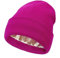 Satin Gefütterte Wintermütze，Damen Mütze Warme Wintermütze mit Weichem Satin Gefütterte Slouchy Stretchy Strickmütze Schützen Frisur Feinstrick Mütze Winddicht Cuffed Plain Hat Unisex (One Size)