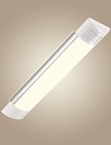 Sararoom Feuchtraumleuchte Deckenleuchte Röhre Werkstattlampe Lichtleiste 60cm 20W 3400LM 3000K Warmweiß LED Leuchtstoffröhre Unterbauleuchte
