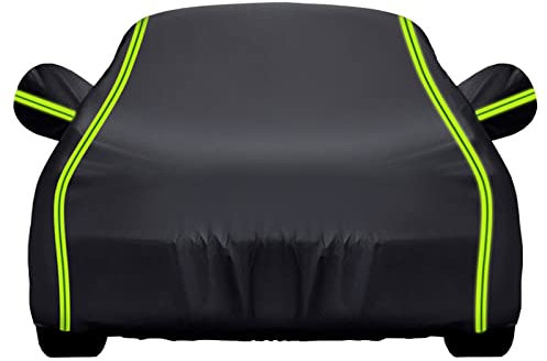 Tefebatu Housse Voiture pour Fiat 124 Sport Coupe,Coque Intégrale pour Protection Contre Le Soleil, La Pluie Et avec Fermeture éclair Et Cordon De Serrage Coupe-Vent