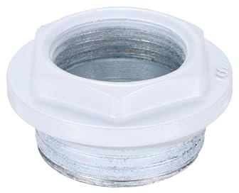 PATIKIL Raccord de réduction pour radiateur, filetage gauche BSP 1 x filetage droit BSP 3/4, bouchons de purge manuels en fonte pour radiateur, blanc