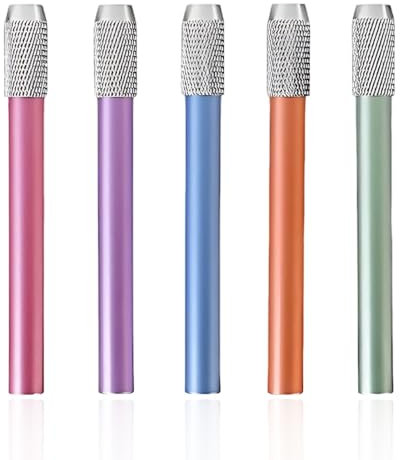 LAJUP 5 Prolunghe Per Matite, Estensore Per Matite, In Alluminio, Per Schizzi, Scuola, Pittura, Penna Per La Maggior Parte Delle Matite Colorate