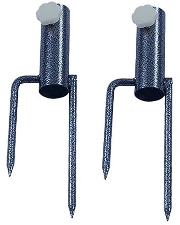 VANZACK 2piezas De Sombrilla De Playa Base De Sombrilla Exterior Soporte para para De Playa Fácil De Usar Tornillo De