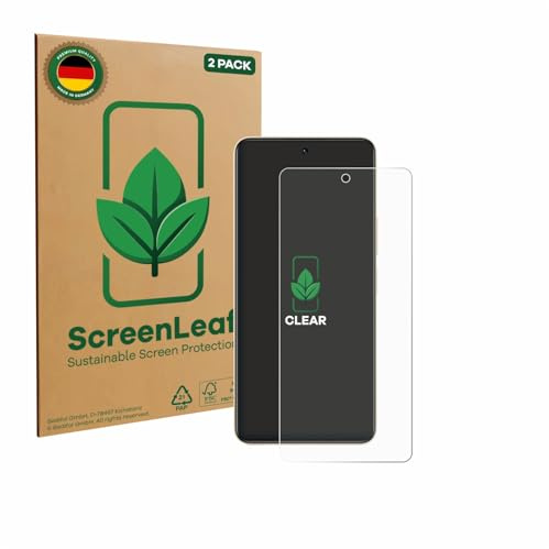 ScreenLeaf (2 Stück Schutzfolie für Vivo Y36 [nachhaltiger Displayschutz, Folie, transparent, kratzfest]