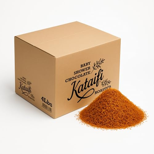Kataifi tostato e essiccato (1,8 kg) – Filo affettato per Kadayif, Kunafa, Kanafeh, riempimento dessert, barrette al cioccolato e piatti dolci orientali