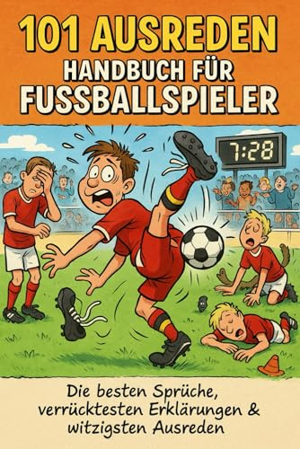 101 AUSREDEN HANDBUCH FÜR FUSSBALLSPIELER: Die besten Sprüche, verrücktesten Erklärungen & witzigsten Ausreden vom Spielfeld | Das Geschenkbuch für Fußball-Fans