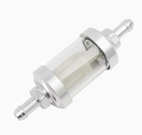 8MM Filtro Benzina in Metallo,Filtro Carburante Moto Benzina Filtro Olio Filtro Filtri Carburante Universale per Moto ATV Auto Moto Fuoristrada E Fuoristrada