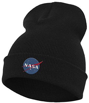 Mister Tee Beanie NASA Insignia Beanie, Black, One Size, MT641