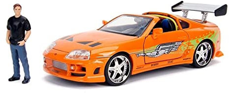 Jada JA30738 Fast and Furious 1:24 1994 Toyota Supra Mk IV mit Brian O'Conner Figur