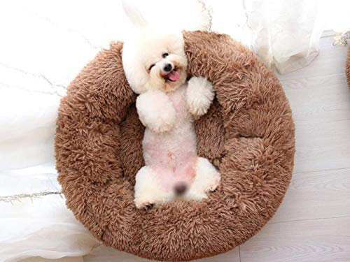 KongEU Hundebetten, S/M/L/XL/XXL,Chic Hundesofa Hundekorb Katzenbett,Hundematratze,großes Hundekissen, Hunde Bett waschbar,Weichem Betten für Mittelgroße/Großer Hund-XXL ca. 110 x 110 cm-Braun