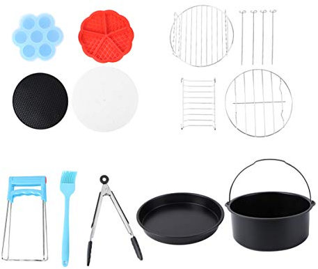 Cabilock 1ensemble Accessoires Air Fryer Universels Kit De Panier Bbq Et Plaque à Pizza Pour Cuisine Maison Couleur Variée