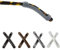 Cretty-Meet 4 Pairs Eyeglasses Temple Tips Sleeve Retainer, Soft Silicone Anti-Slip Elastic Comfort Glasses Retainers for Sunglasses and Glasses Eyewear (Black,Clear,Grey,Brown)