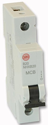 WYLEX 20A SP Type B MCB 6KA | Disjoncteurs magnétiques thermiques, 1 x Qté - SFNHXB20