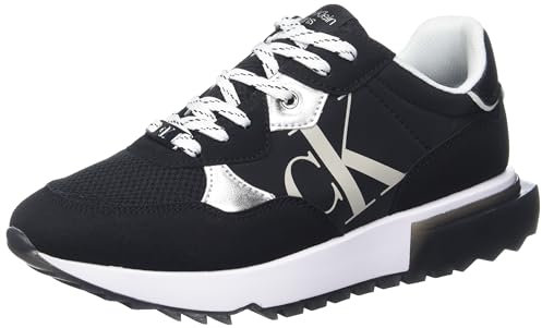 Calvin Klein Damen Magalee Sneaker, Schwarz 001, 39 EU