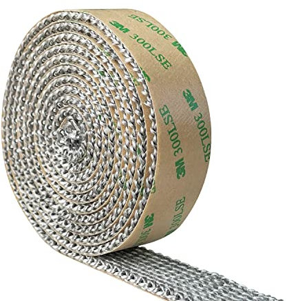 Wood Stove Gasket Tape, Self Adhesive Flat Gasket for Stoves and Fireplaces, 25mm(1 ) Width, 3mm(1/8) Thick, 1.8m(72) Length, High Temperature Resistant Fiberglass Flat Gasket Tape