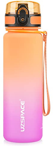 UZSPACE UZ-JB-17oz-OrgViol, Bottiglia Unisex, Arancion&Viola, 500ml