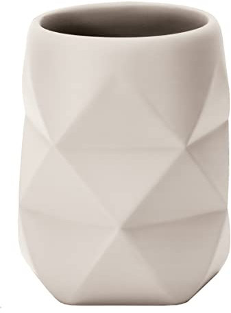 Kleine Wolke Zahnputzbecher Crackle, Accessoires, Farbe Bast, Material: Polyresin