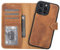 Solo Pelle Lederhülle kompatibel für iPhone 14 Pro Max in 6.7 Zoll abnehmbare Hülle (2in1) inkl. Kartenfächer für das original Apple iPhone 14 Pro Max in 6.7 (Camel Braun)