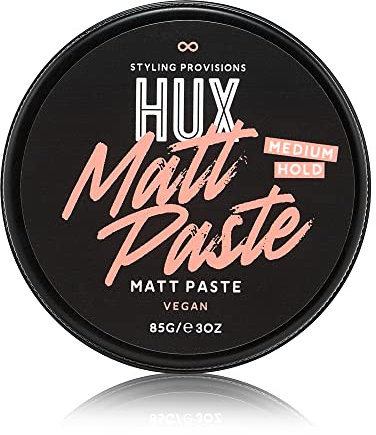 HUX Matt Paste, an all-round styling hair paste product, for accentuating curls and adding texture to any hairstyle. 85g