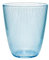 Home Arc Stripy Set 6 Bicchieri in Vetro Azzurro, 31cl