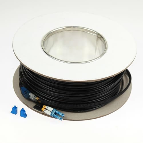 RETT FQC LC UPC-LC UPC Câble à fibre optique blindée monomode Cordon de raccordement en fibre optique duplex 9/125um (LC UPC-LC UPC, 100 m)