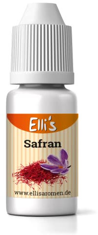 Ellis Aromen Safran NATURIDENTISCHES Lebensmittelaroma | Für Speisen & Getränke | 10 ml