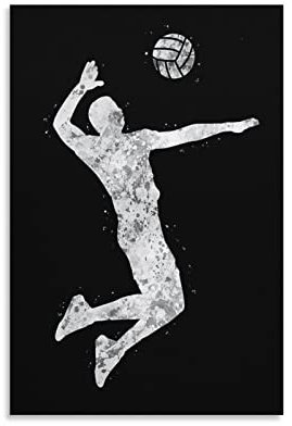 YYKG Volleyball-Leinwand-Poster und Wandkunst-Bild, modernes Familien-Schlafzimmer-Dekoration, Poster, 40 x 60 cm