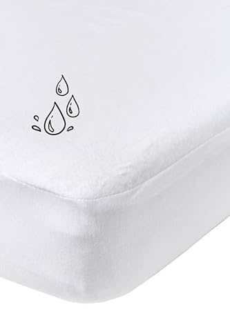 Meyco Spannbettlaken Home Molton 140x200cm Spannlaken Matratzenschoner | 100% Baumwolle - Oeko Tex Zertifiziert - Bettauflage - PU Schicht - feuchtigkeitsabsorbierend & wasserresistent - waschbar