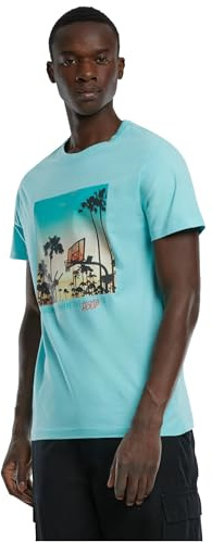 Mister Tee Herren Home Hoop Tee berylblue, XL