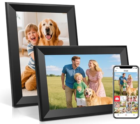 Uhale Digital Picture Frame 10.1 inch IPS Touch Screen Digital Photo Frame WiFi Enabled丨Wall Mountable丨Auto-Rotate Send Best Wishes via “Uhale ”App-for Families&Friends or Grandparents Gift