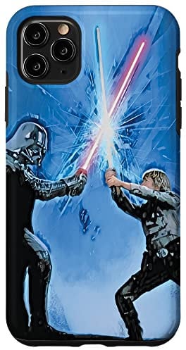 iPhone 11 Pro Max Star War The Empire Strikes Back Lightsaber Battle Blue Case